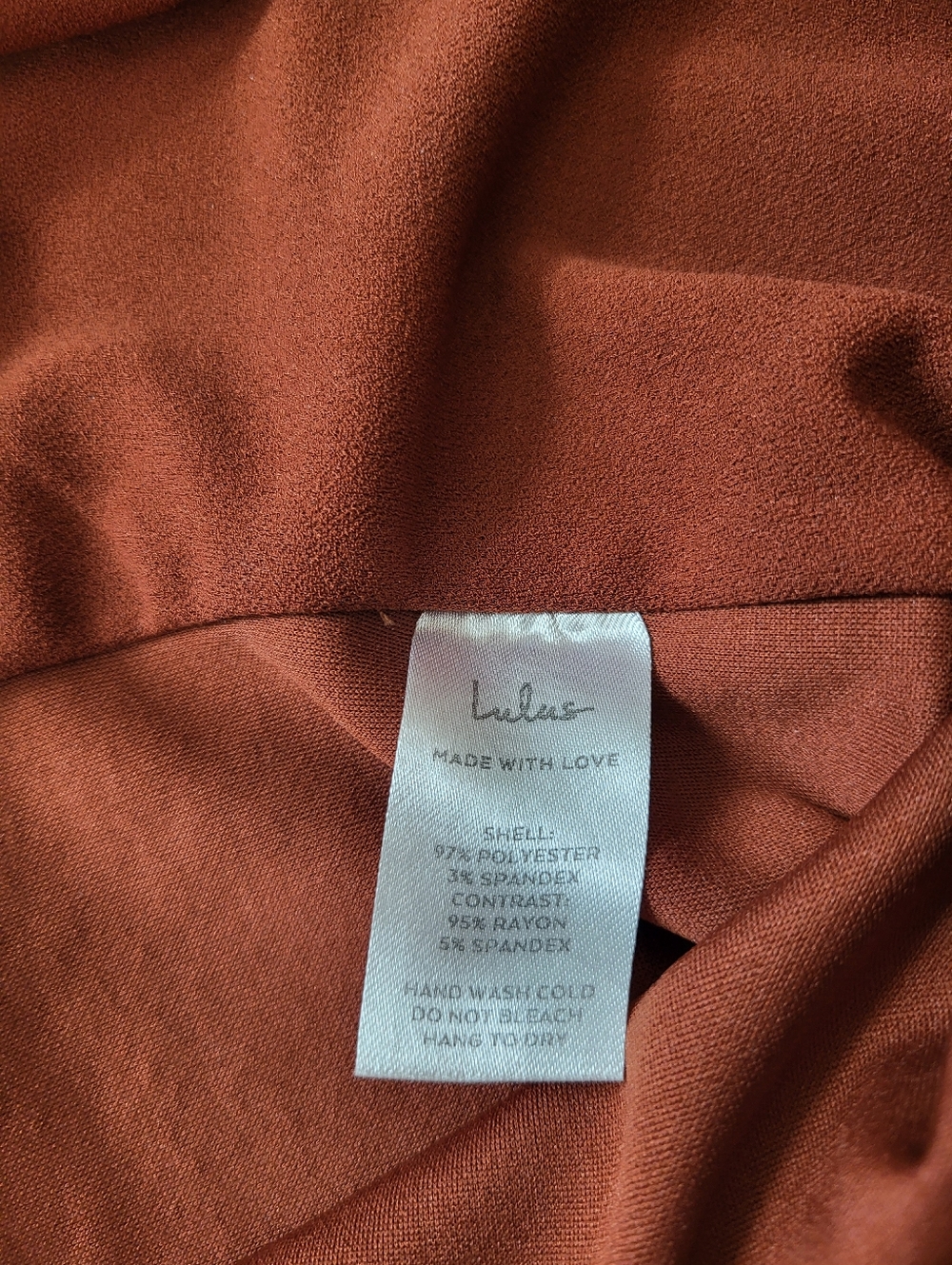 Lulus Symbolize Square Neck Bodysuit - Rust - Picture 6 of 6